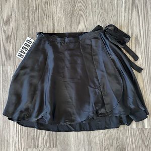 NWT BLACK Satin Mini Skirt from Urban Outfitters, Size M